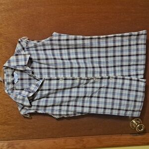 Vintage Women's Sears Sleeveless Button Down Shirt
